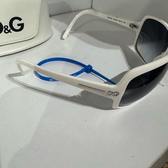 Dolce & Gabbana White Frame Sunglasses main image 6